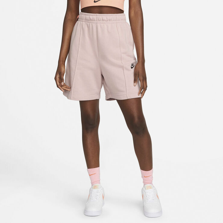 Nike Sportswear High Rise Fleece Shorts Pink