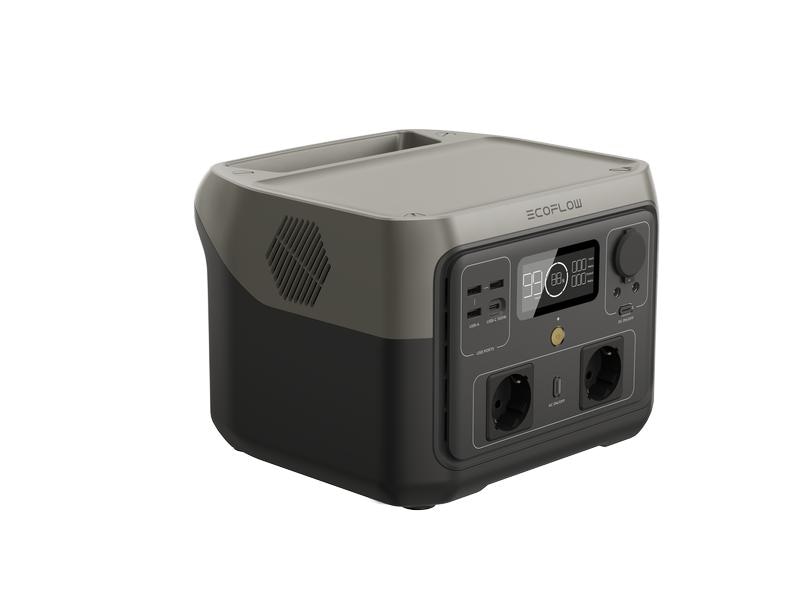 EcoFlow Power Station RIVER 2 Max 512 Wh Tragbare Power Station mit 230 V AC Steckdose