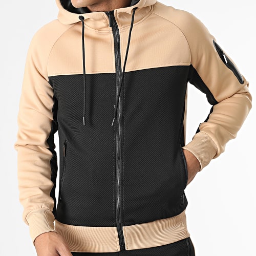Ensemble De Survetement E379 Camel Noir