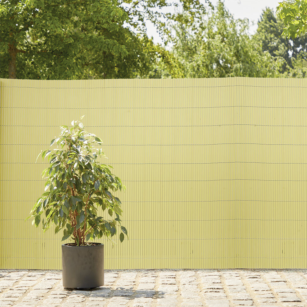 Canisse double face occultation modérée PVC beige 300xH100cm