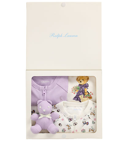 Polo Ralph Lauren Gave?ske - 5 Dele - Cream m. Bamser