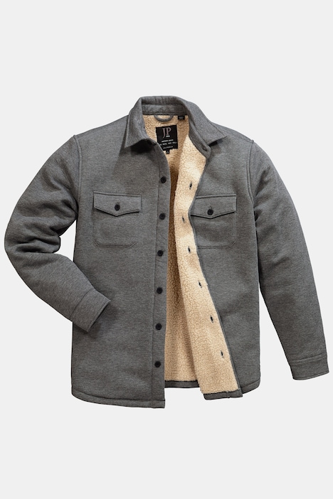 JP 1880 Sweat-Overshirt, Webfell-Futter, bis 7 XL