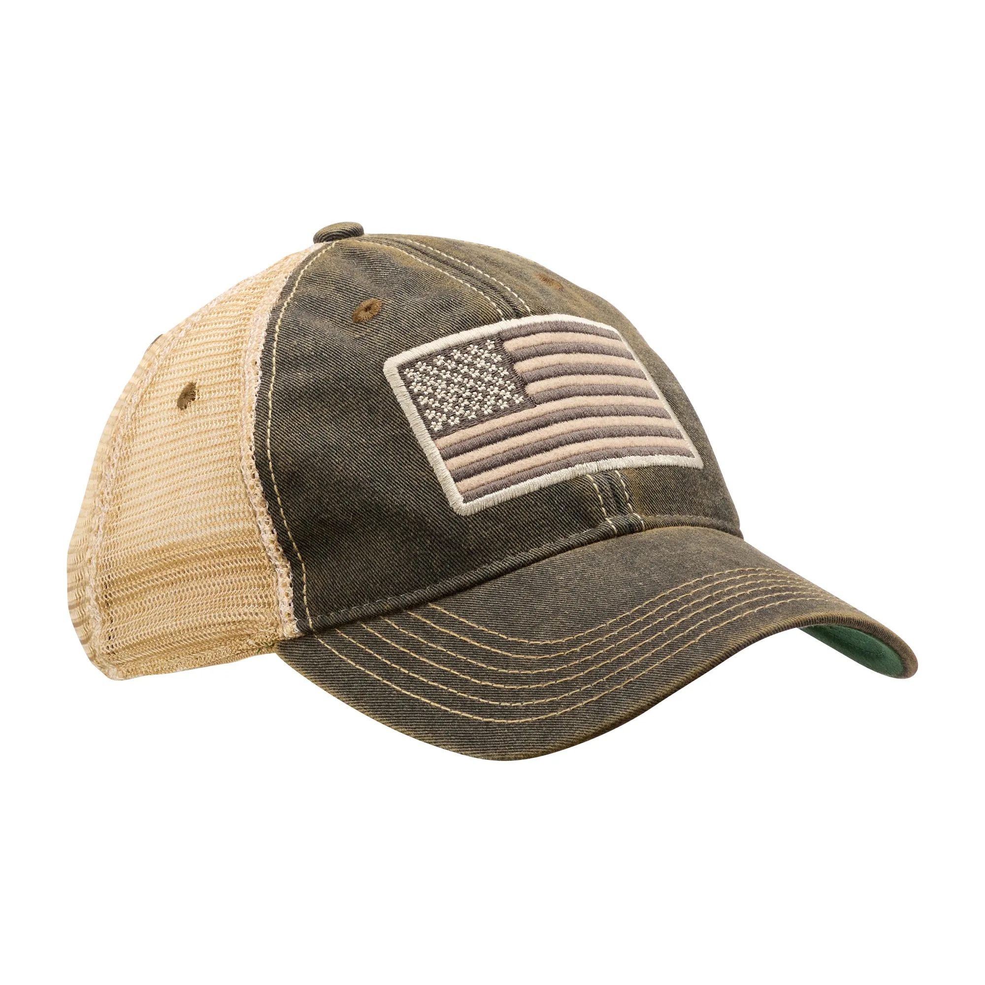7.62 Design -  7.62 Design Cap Tactical US Flag Vintage Trucker Hat schwarz