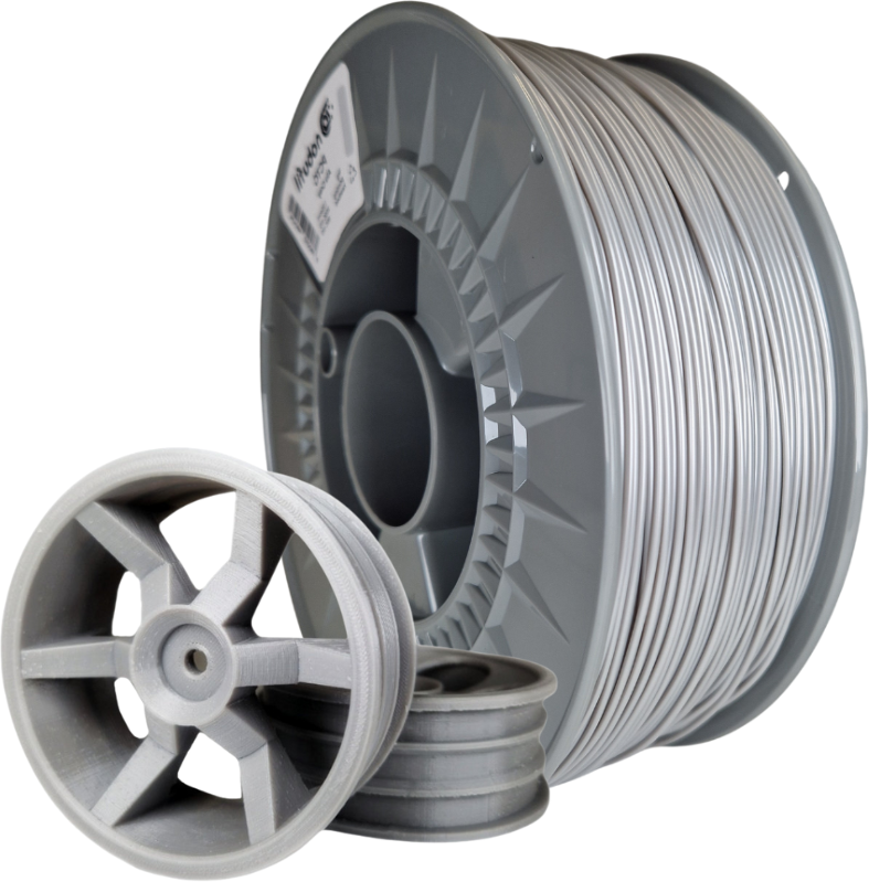 Nobufil  PCTG Alu Grey, 1,75 mm / 1000 g    Schlagfestes PCTG Filament aus recycelten Kunststoffen