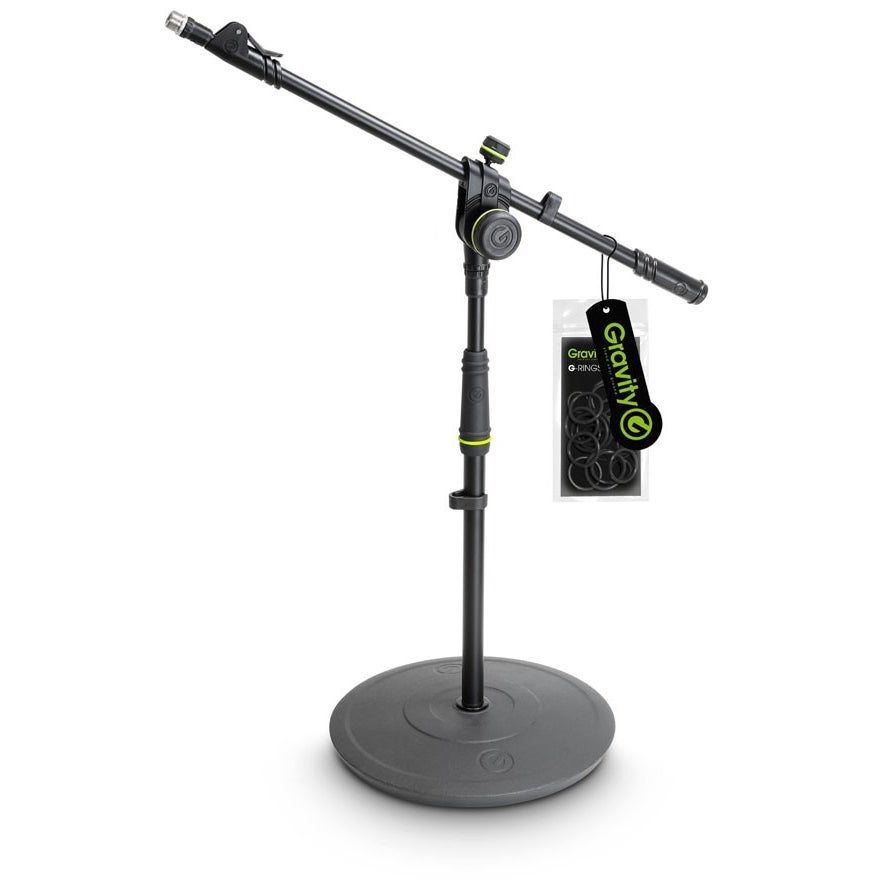 Gravity MS 2222 B kort microfoonstatief met ronde basis