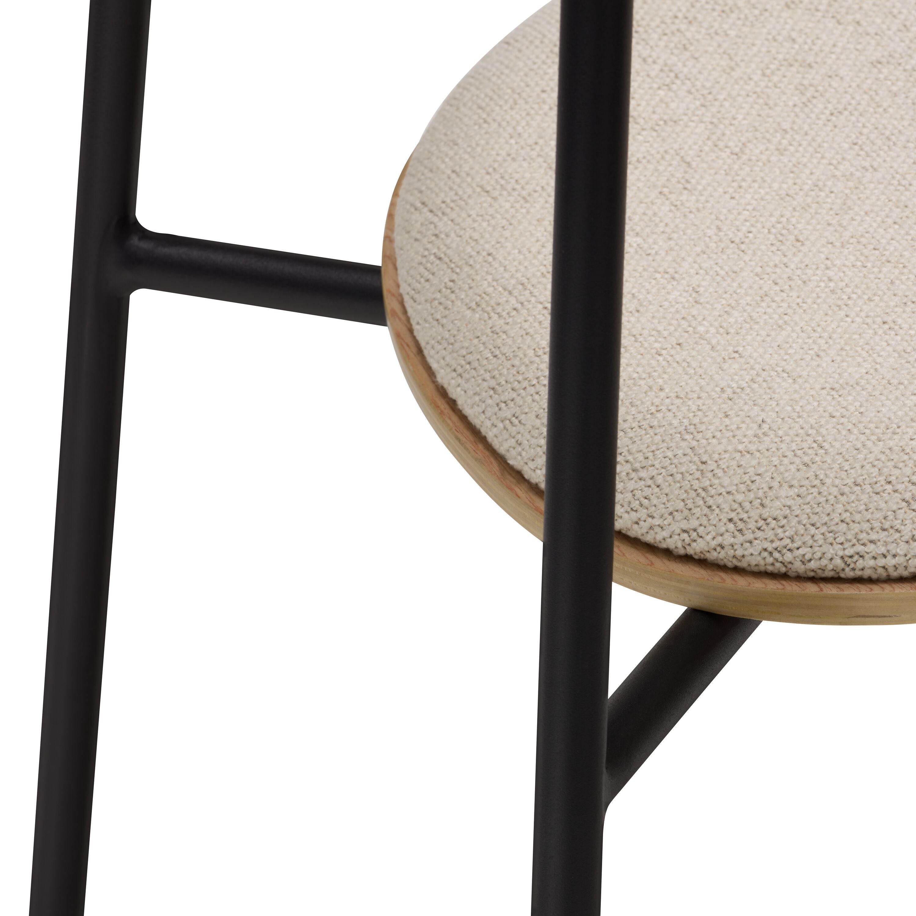 LENZO Stuhl - Beige / B: 49.0 cm x T: 52.0 cm x H: 82.0 cm