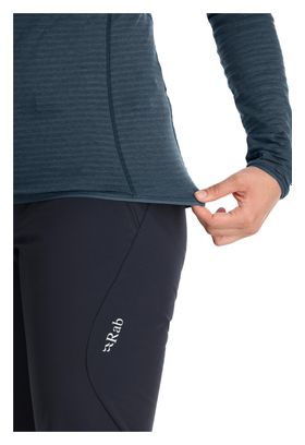 Pull Polaire Demi-Zip Femme Rab Ascendor Light Bleu