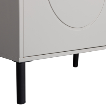 WOOOD Kledingkast Xina wolkengrijs 202x110x55 cm
