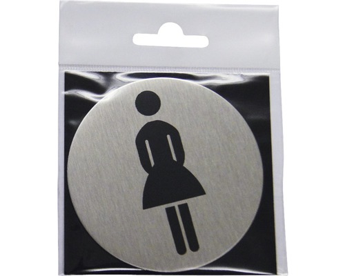 Deurbord WC Dames Ø 75 mm