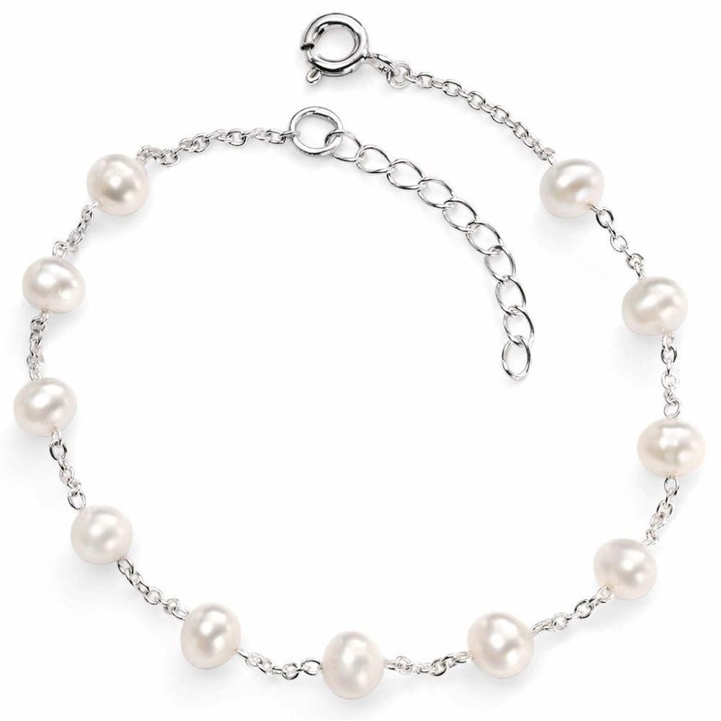Bracelet perle d'eau douce en argent 925/1000