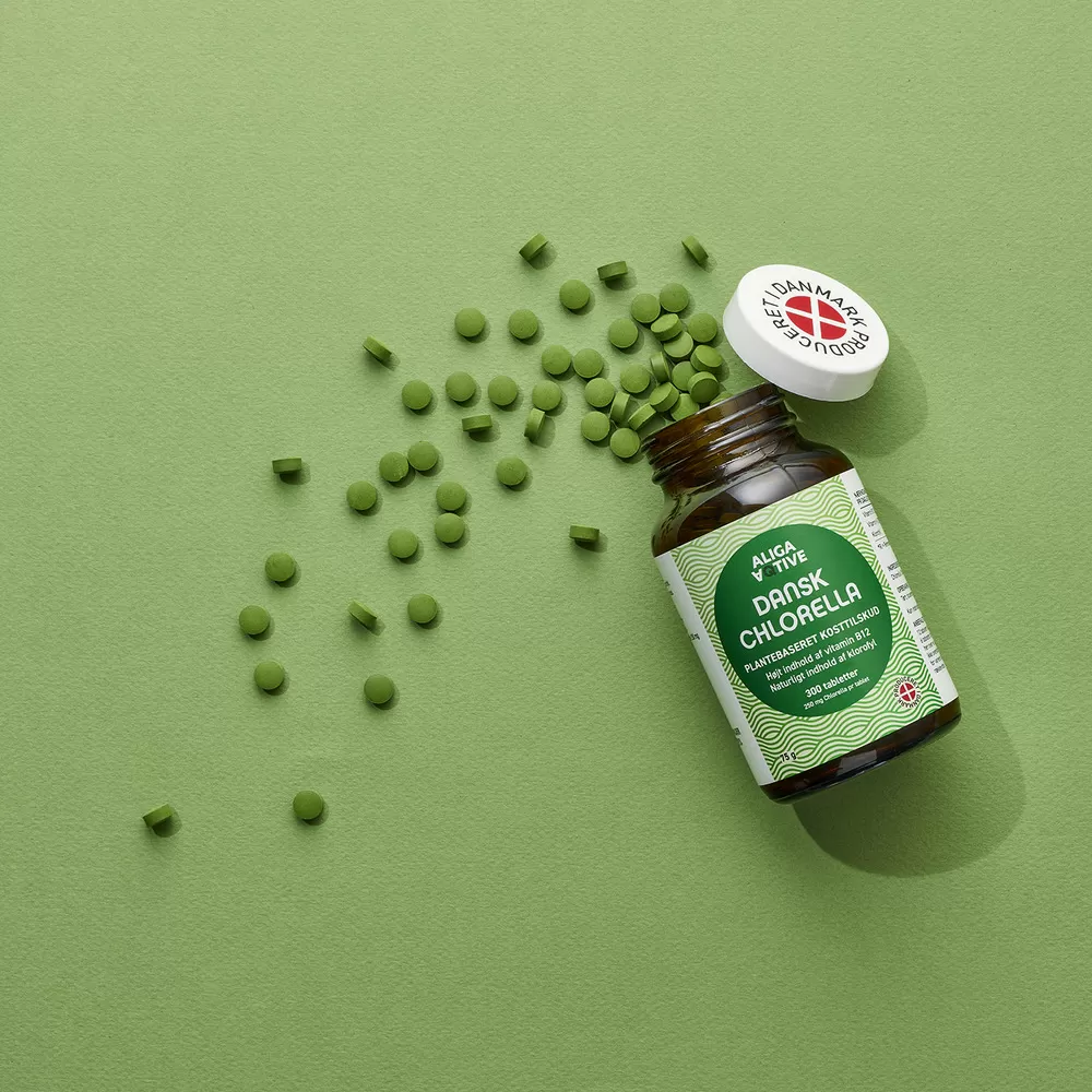 Aliga Aqtive Dansk Chlorella - 300 tabl.