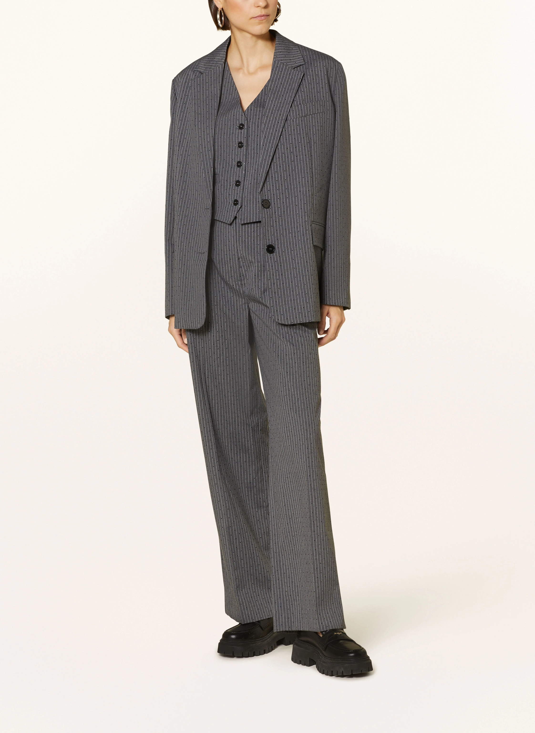 maje Blazer mit Schmucksteinen