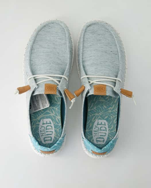 Hey Dude Wendy Heathered Sneaker in Blau