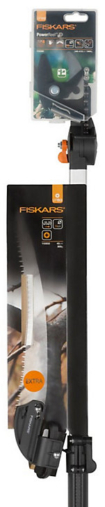 Lot Fiskars coupe-branches téléscopique 6 m + scie