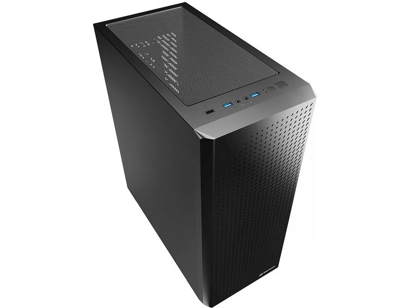 Sharkoon PC-Gehäuse VS9 Midi-ATX-Tower mit vorinstalliertem 120-mm-Lüfter