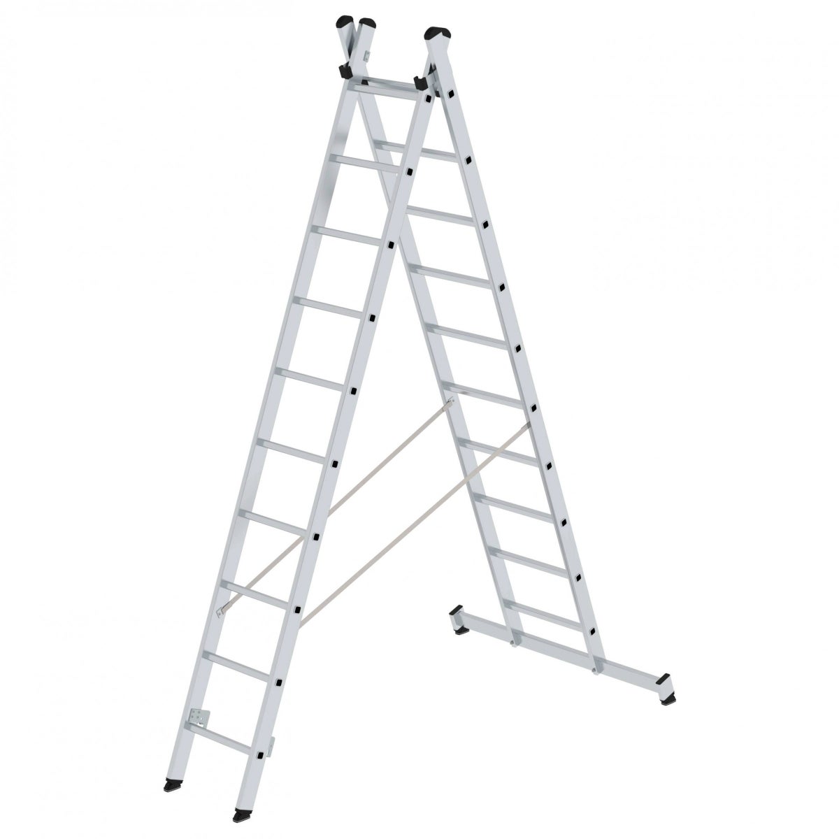 MUNK Multifunctionele ladder, 2-delig, 2x10 sporten