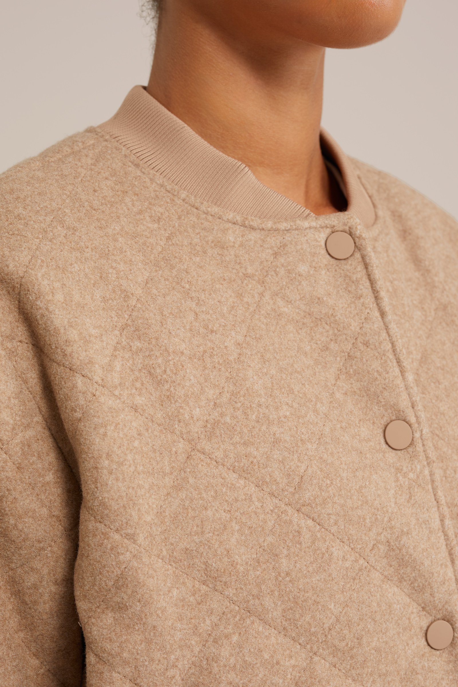 regular fit bomberjack WE Fashion Beige