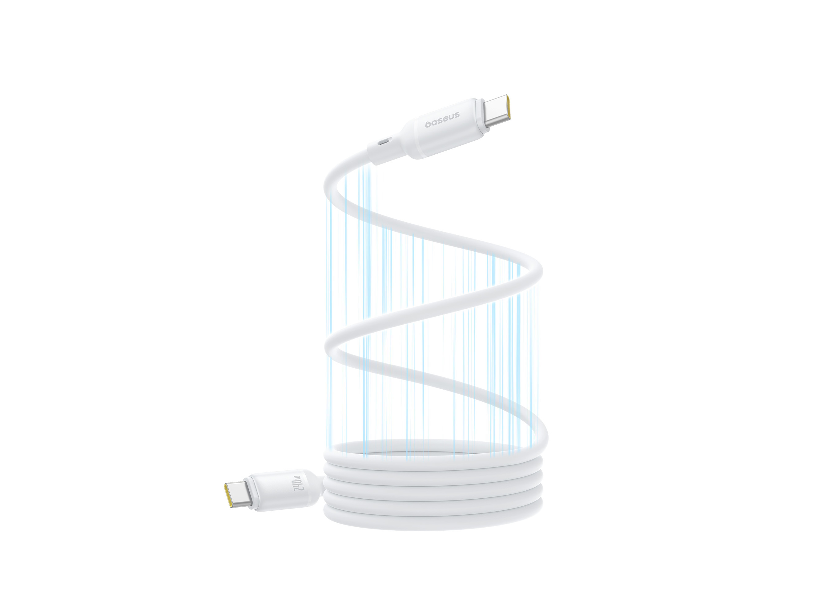 CABO MAGNETICO BASEUS MOON WHITE PICOGO USB-C/USB-C