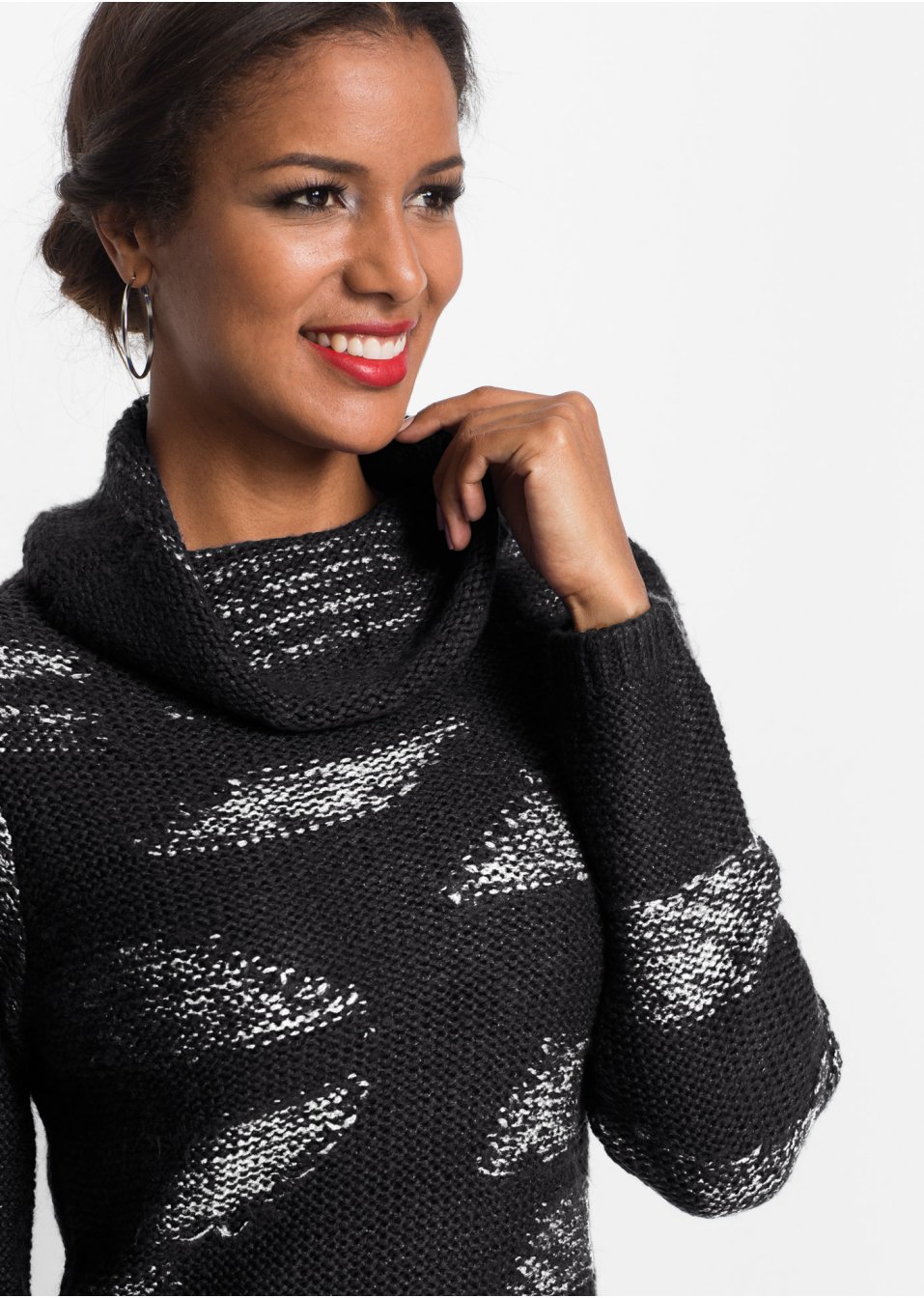 Pull en maille avec franges