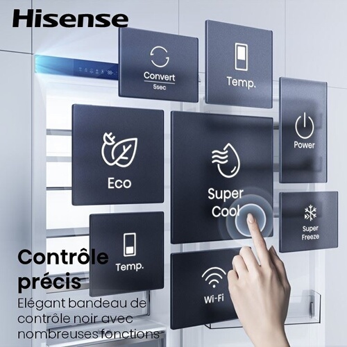 Réfrigérateur congélateur en bas Hisense RB5B250SSWC1 Blanc