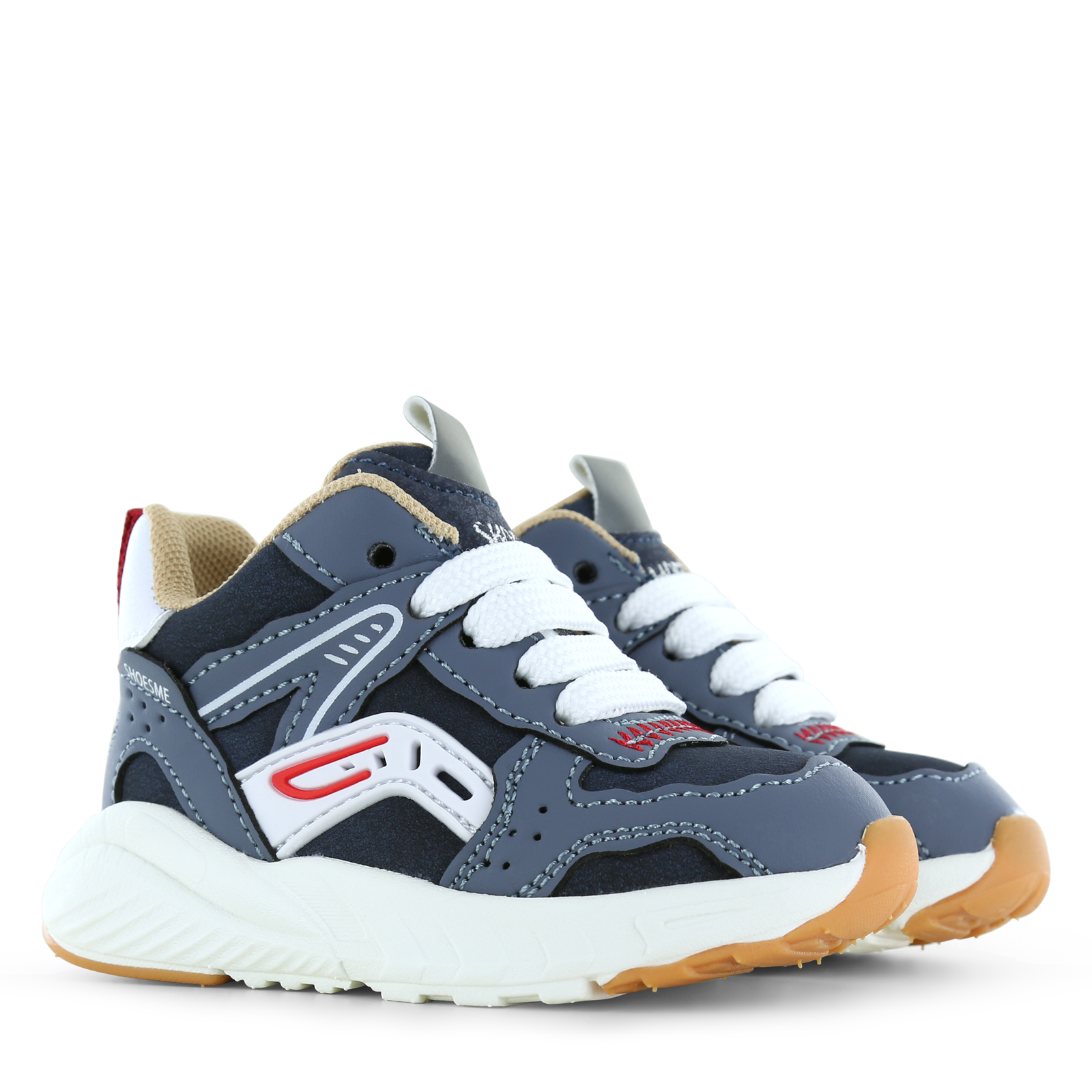Shoesme sportief blauw sneakertje Microleer | Sale
