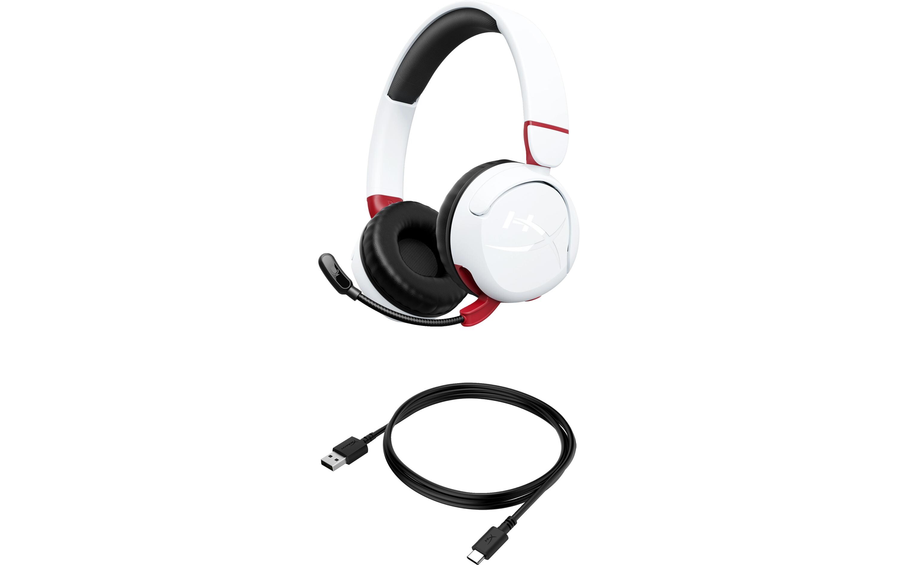 Headset Cloud Mini Wireless WeissKabelloses Kinder-Gaming-Headset für PC und Spielkonsolen