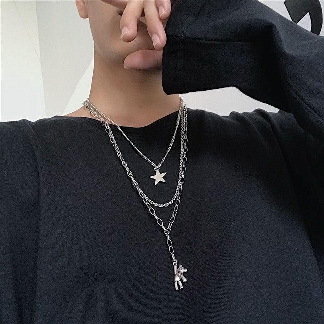 Malnia Home - Ster hanger ketting / Beer hanger ketting / Ketting / Set