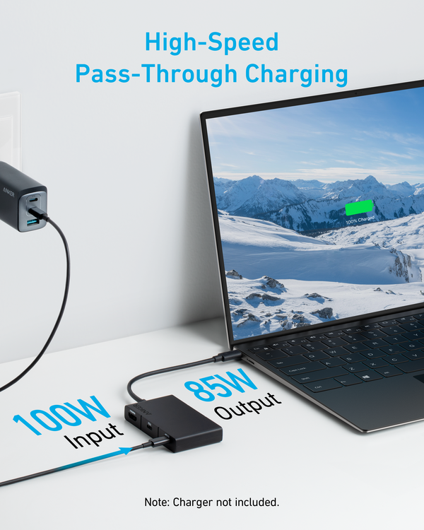 Anker - 332 USB-C Hub - 5-i-1, 4K HDMI - Sort
