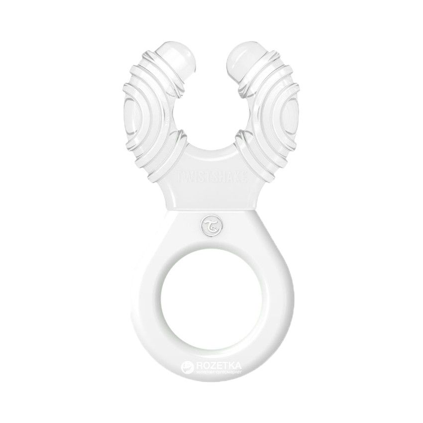 Anneau de dentition rafraîchissent 2 mois + - Blanc - Ecru
