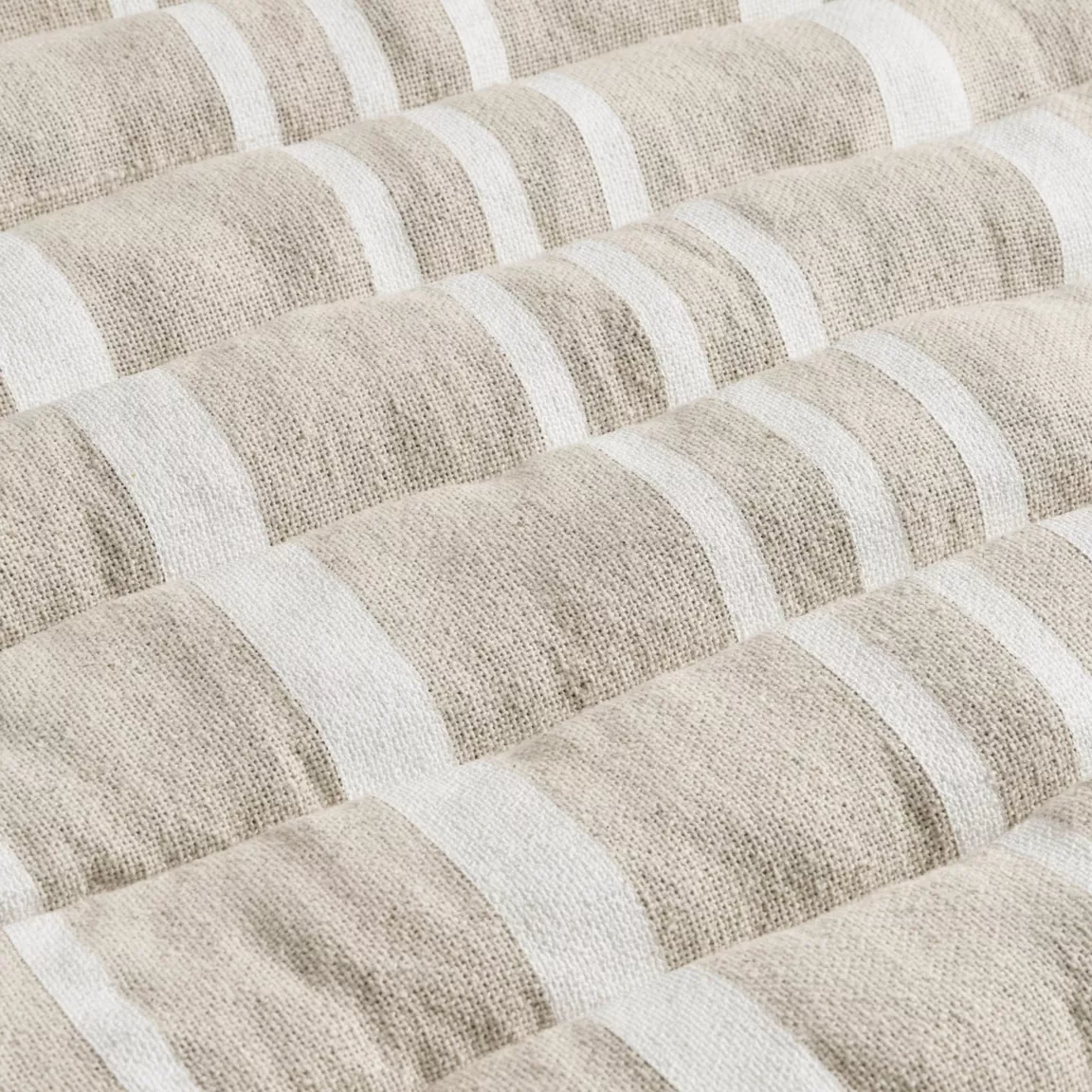 Coussin de transat enroulable (180 x 60 cm) Nautira Ecru