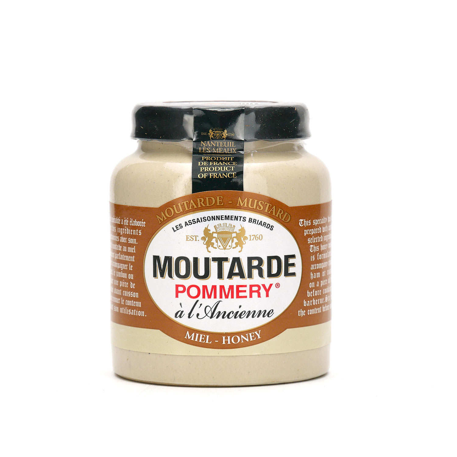 Moutarde au miel en petit pot grès