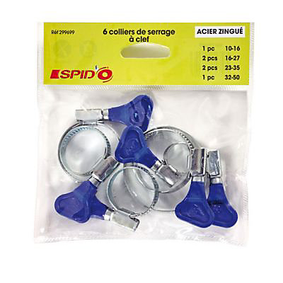 6 colliers de serrage Spido