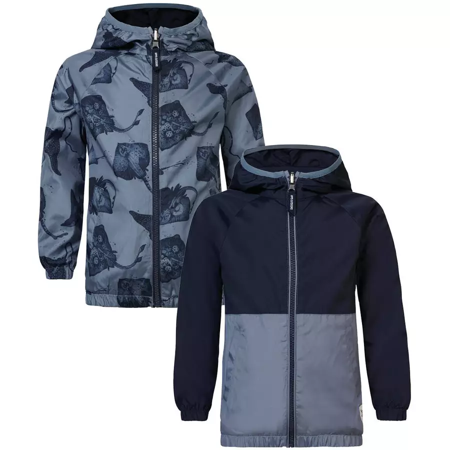 Noppies Sommer jacke Duson - Reversible Blue Mirage