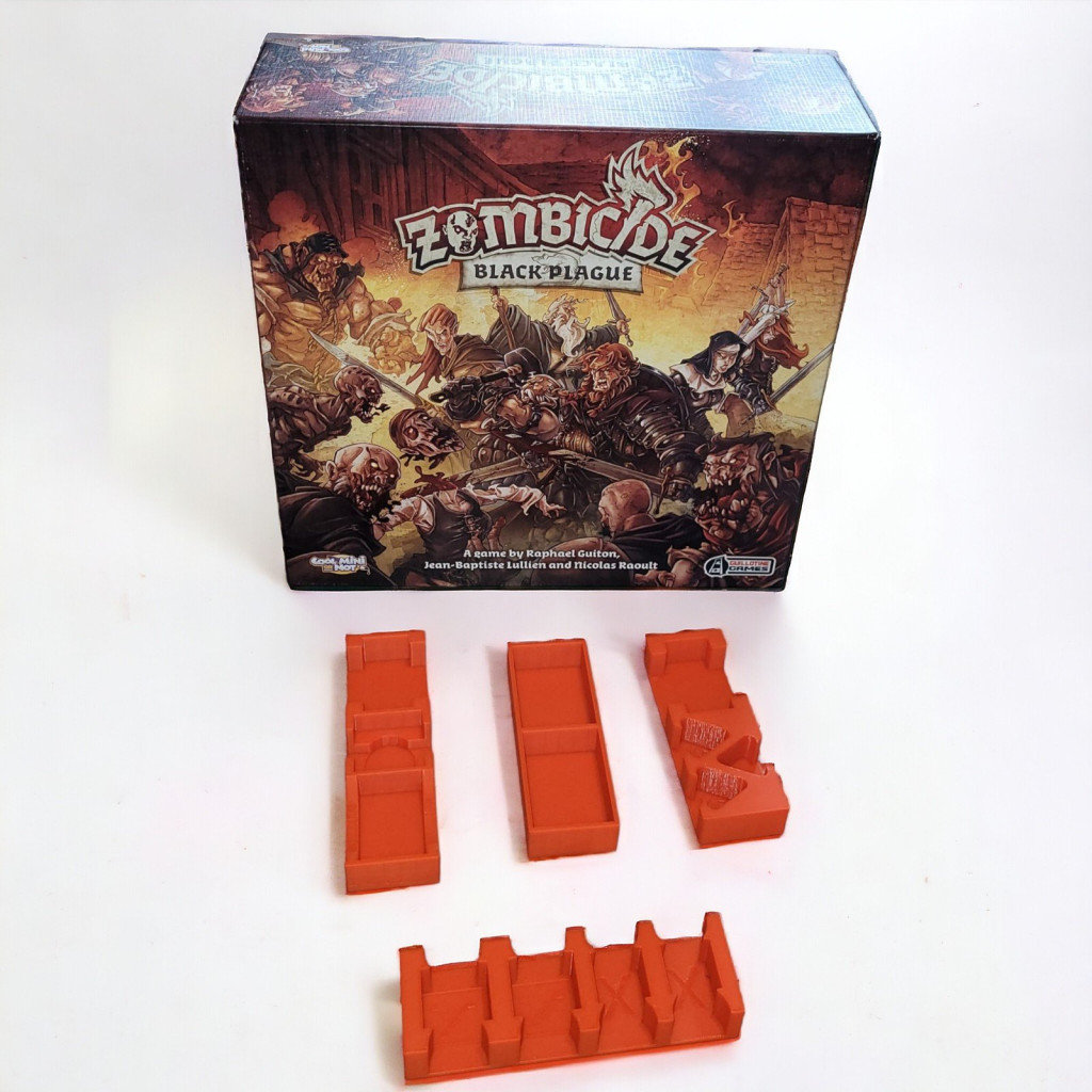 Zombicide - Black Plague : Rangement insert orange compatible