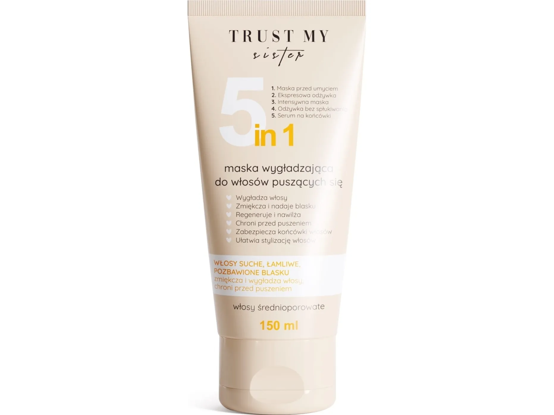 TRUST MY SISTER_Mask 5in1 smoothing mask for medium-porous hair 150ml