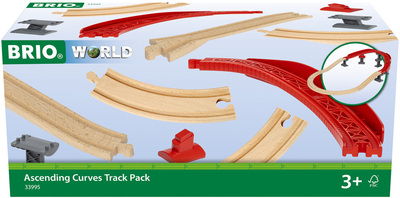 Brio World 33995 Påbyggingssett Spår Stigende Kurvor Togbane