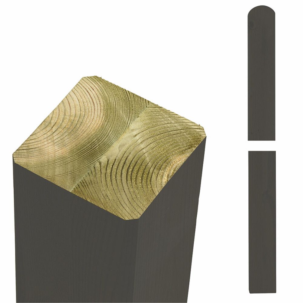 LIMTRESTOLPE PLUS TRYKKIMPREGNERT GRÅ 9X9X268CM