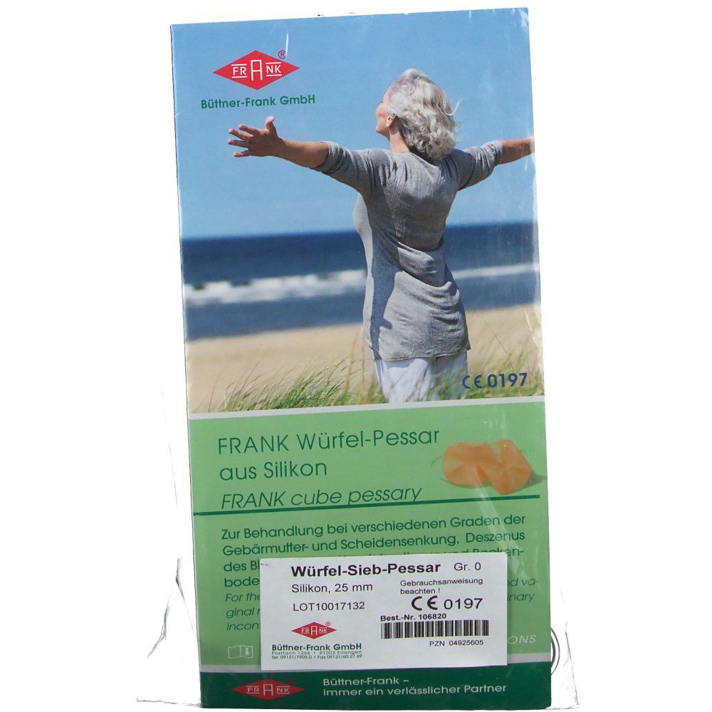 FRANK® Würfel-Sieb-Pessar Gr. 0 25 mm