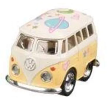 goki VW Microbus mit Druck, Spritzguss, 1 Stück, 4-fach sortiert