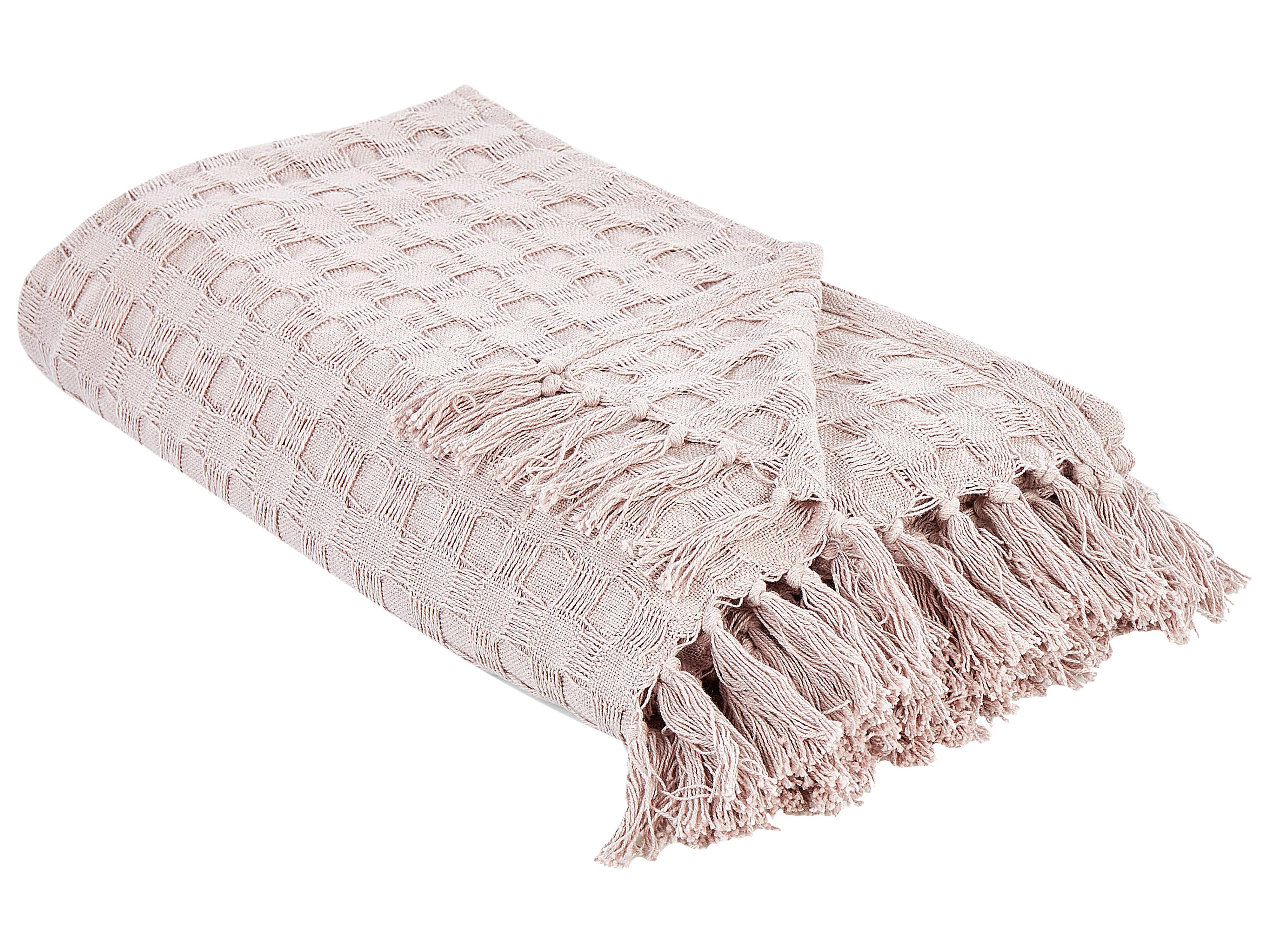 Sprei BERE Katoen 220 x 240 cm Pastelroze