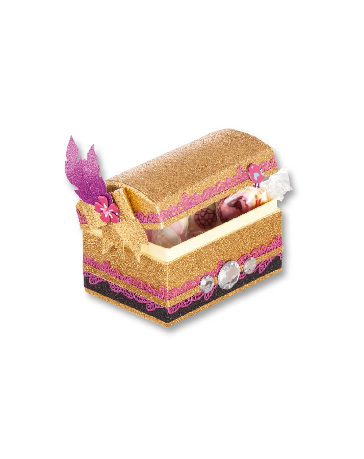 Glitterpapier GLAMOUR 10 Blatt in bunt