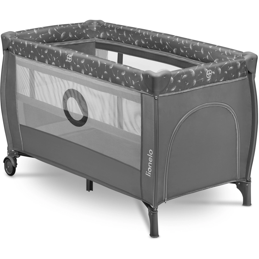 lionelo Reisebett Stefi Plus Grey White