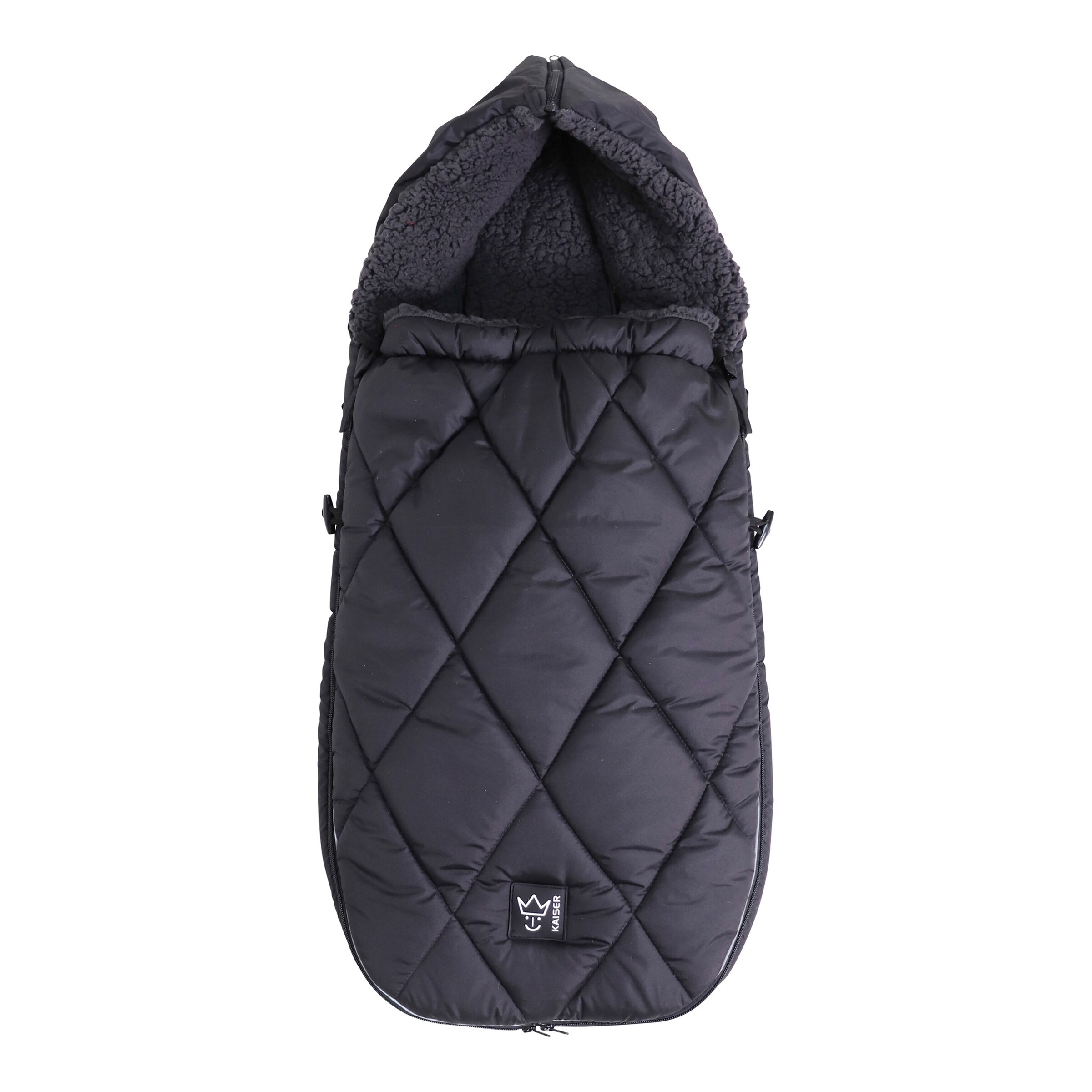 Kaiser Winter-Fußsack XL Too für Kinderwagen, Buggy black