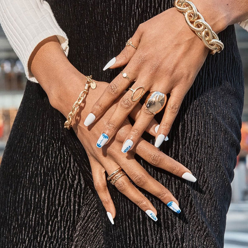 Faux ongles impress tye dye
