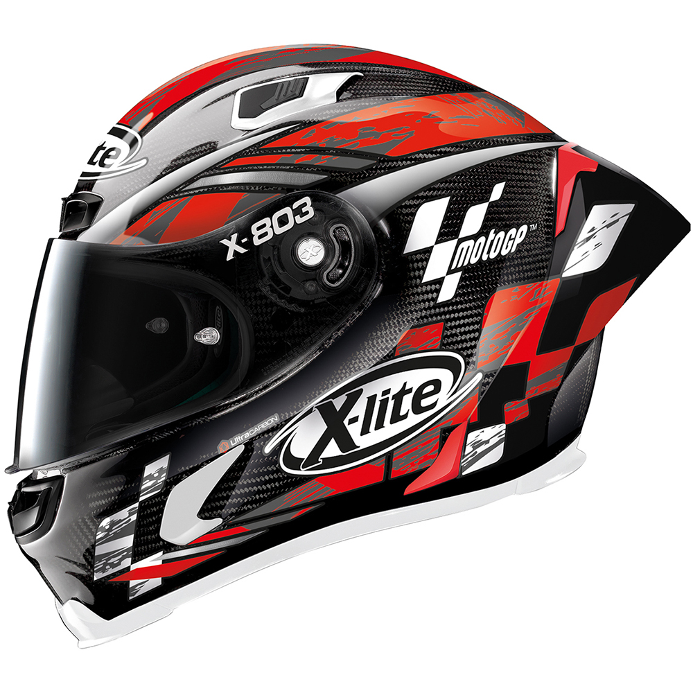X-lite - Casque X-803 RS Ultra Carbon MotoGP Noir / Rouge