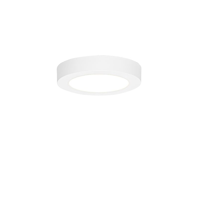 Set van 6 In- of opbouwspot wit 14 cm incl. LED 3 staps dim to warm met dipswitch - Trans