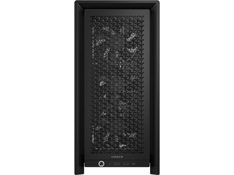 Corsair PC-Gehäuse Frame 4000D RS Schwarz Midi Tower-Gehäuse mit Seitenfenster