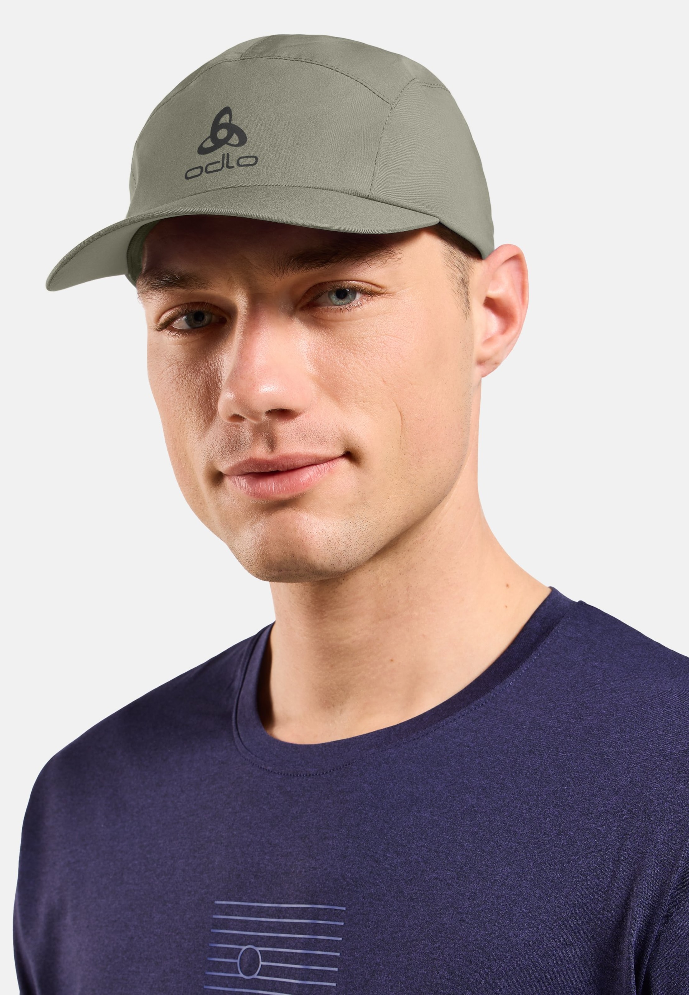 Wasserdichte Performance Laufcap in vetiver