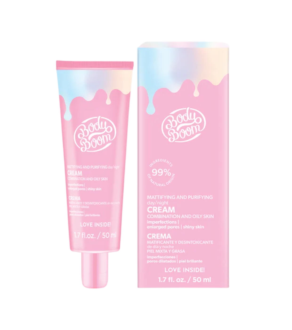 Bodyboom - *Basic Pink* - Creme facial matificante - Pele mista e oleosa