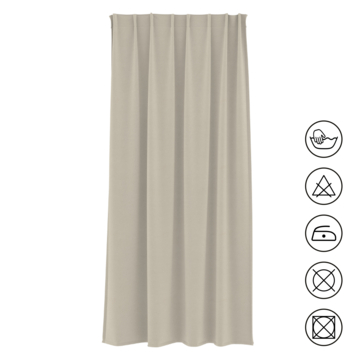 GAMMA kant en klaar gordijn 100% verduisterend beige (kleurnr. 1389) 140x270 cm (bxh)